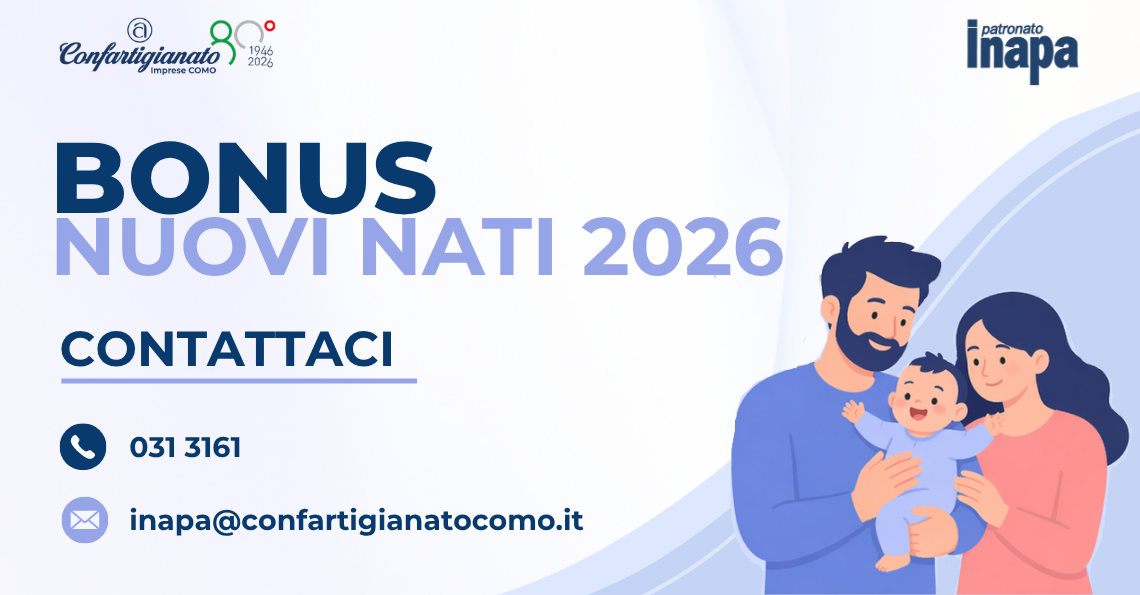 BONUS NUOVI NATI 2026: CONTRIBUTO UNA TANTUM FINO A 1.000 EURO
